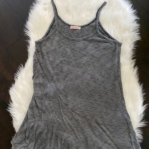Maronie Gray Tank Top Striped Sz S NWOT
